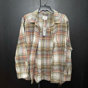Distressed flannel